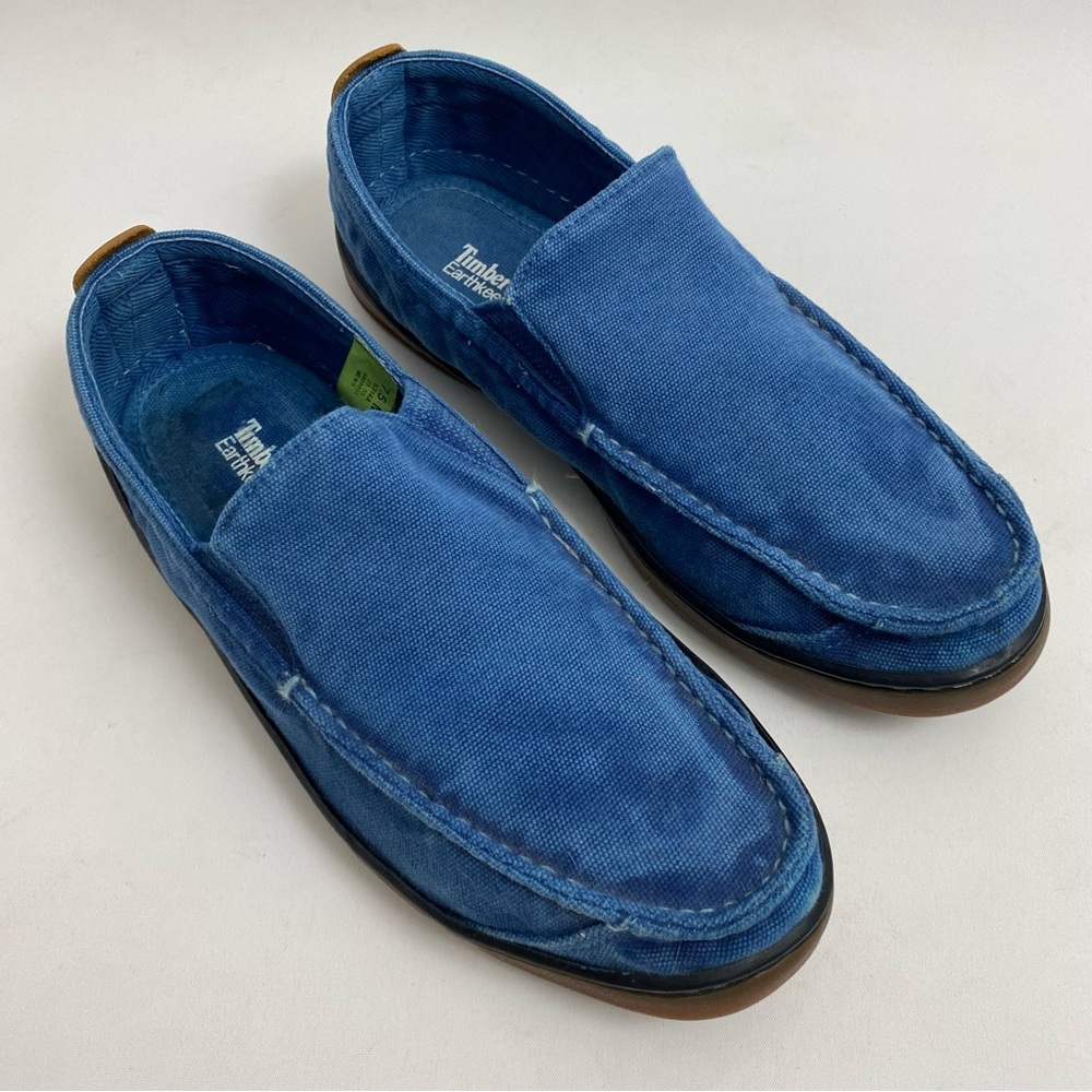 Timberland Earthkeepers Blue Slip On Sneakers 7.5 M Mens Casual Comfort Shoes